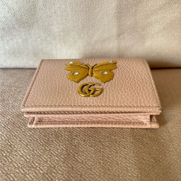 Gucci GG Pink Butterfly Embellished Wallet - Picture 2 of 8